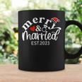 Merry & Married 2023 First Christmas Couple Matching Coffee Mug Gifts ideas