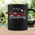 Merry Christmas Buffalo Plaid Red Santa Hat Xmas Pajamas Coffee Mug Gifts ideas