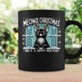 Merry Christmas Cat Cat Mom Meowy Christmas Mew Year Coffee Mug Gifts ideas