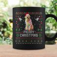 Merry Christmas Lighting Ugly Golden Retriever Christmas Coffee Mug Gifts ideas
