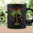 Merry Christmas Palm Tree Light Hawaiian Tropical Christmas Coffee Mug Gifts ideas