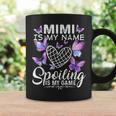 Mimi Is My Name Spoiling Is My Game Cute Butterflies Print Coffee Mug Gifts ideas