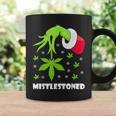 Mistlestoned Weed Leaf Cannabis Marijuana Ugly Christmas Coffee Mug Gifts ideas