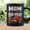 Mom Football Birthday Boy Family Baller B-Day Party Coffee Mug Gifts ideas