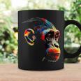 Monkey Zoo Colourful Monkey Face Polygon Animal Motif Monkey Coffee Mug Gifts ideas