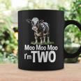 Moo Moo I'm Two 2Nd Birthday Cute Cow Sounds Toddler Coffee Mug Gifts ideas