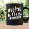 Moto Drôle Moto Cross Humour La Recette Du Bonheur Rigolo Tasse Idées cadeaux