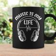 Music Is My Life Headphone Musician Dj Music Lover Coffee Mug Gifts ideas