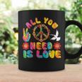 All You Need Is Love Tie Dye Peace Sign 60S 70S Peace Sign Coffee Mug Gifts ideas