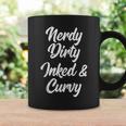 Nerdy Dirty Inked & Curvy Reading Lovers Tattoo Curves Women Coffee Mug Gifts ideas