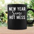 New Year Same Hot Mess Resolutions Workout Party Coffee Mug Gifts ideas