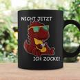 Nicht Jetzt Ich Zocke Cool Gamer Dinosaur Gamer Gaming Tassen Geschenkideen