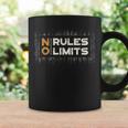 No Rule Limit Black Vintage Free Life Text Extreme Graphic Coffee Mug Gifts ideas