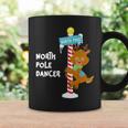 North Pole Dancer Rudolph The Reindeer Christmas Fun Coffee Mug Gifts ideas