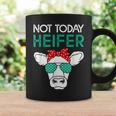 Not Today Heifer Heifers With Green Glasses Cow Coffee Mug Gifts ideas