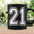 Number 21 Birthday Varsity Sports Team Jersey Coffee Mug Gifts ideas