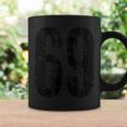 Number 69 Distressed Vintage Sport Team Practice Training Coffee Mug Gifts ideas