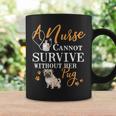 Nurse Pug Mom Quote Dogs Lover Coffee Mug Gifts ideas