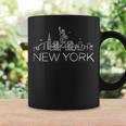Nyc New York City Skylines Statue Of Liberty Birds Coffee Mug Gifts ideas