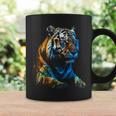 Obra De Arte De Tigre Animal Arte Taza de café Ideas de regalos