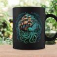 Octopus Kraken Pirate Ship Sailing Coffee Mug Gifts ideas