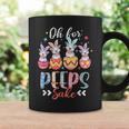 Oh For Peeps Sake Easter Pitbull Bunny Ear Egg Coffee Mug Gifts ideas