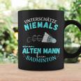 Olter Mann Beim Badminton Player S Tassen Geschenkideen