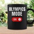 Olympics Mode On Sports Athlete Coach Gymnast Track Skating Coffee Mug Gifts ideas