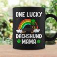 One Lucky Dachshund Mama Dog St Patrick's Day Coffee Mug Gifts ideas