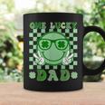 One Lucky Dad Groovy Smile Face St Patrick's Day Irish Dad Coffee Mug Gifts ideas