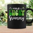 One Lucky Grammy Groovy Retro Grammy St Patrick's Day Coffee Mug Gifts ideas