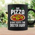 One Pizza A Day Keeps The Doctor Away Eating Pizza Italian Coffee Mug Gifts ideas