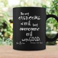 Overcome Evil With Good Romans 1221 Christian Coffee Mug Gifts ideas