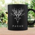 Pagan Tree Horn Goat Distressed Vintage Style Coffee Mug Gifts ideas