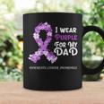 Pancreatic Cancer Awareness Flower Purple Ribbon Dad Coffee Mug Gifts ideas
