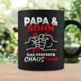 Papa & Sohn Das Perfekte Chaos Team Father's Day Bester Papa Tassen Geschenkideen