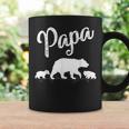 Papa Bear 2 Cub Bear Animal Lover Papa Bear Father's Day Coffee Mug Gifts ideas