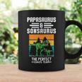 Papasaurus & Sonsaurus Équipe Chaos Parfait Père Tasse Idées cadeaux