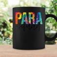 Paraprofessional Squad Tie Dye First 100 Last Days Of School Coffee Mug Gifts ideas