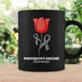 Parkinson's Disease Awareness April Month Red Tulip Coffee Mug Gifts ideas