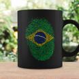 Patriotic Fingerprint Brazil Brazilian Flag Coffee Mug Gifts ideas
