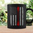Patriotic Thin Red Line American Flag Kayak Kayaking Paddle Coffee Mug Gifts ideas