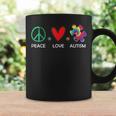 Peace Love Autism Beautiful Autism Awareness Mom Dad Coffee Mug Gifts ideas