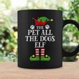 Pet All The Dogs Elf Family Matching Christmas Elf Pajama Coffee Mug Gifts ideas