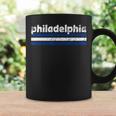 Philadelphia Pennsylvania Three Stripe Vintage Weathered Coffee Mug Gifts ideas