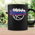 Philadelphia Vintage Basketball Script City Skyline Fan Coffee Mug Gifts ideas