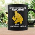 Pickleball Never Underestimate Old Man Grandpa Grandfather Coffee Mug Gifts ideas