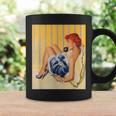 Pin Up Hot Girl Redhead Ginger In Heels-Vintage Pinup Girl Coffee Mug Gifts ideas