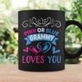 Pink Or Blue Grammy Loves You Gender Reveal Party Shower Coffee Mug Gifts ideas