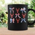 Pink Bows Cute Coquette Crawfish Y2k Clean Girl Aesthetic Coffee Mug Gifts ideas